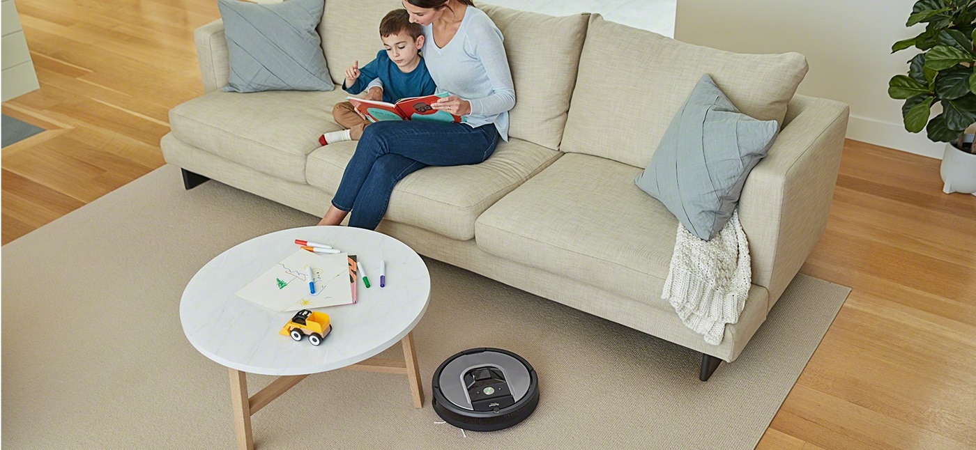 iRobot's Roomba 900 series navigating under couch